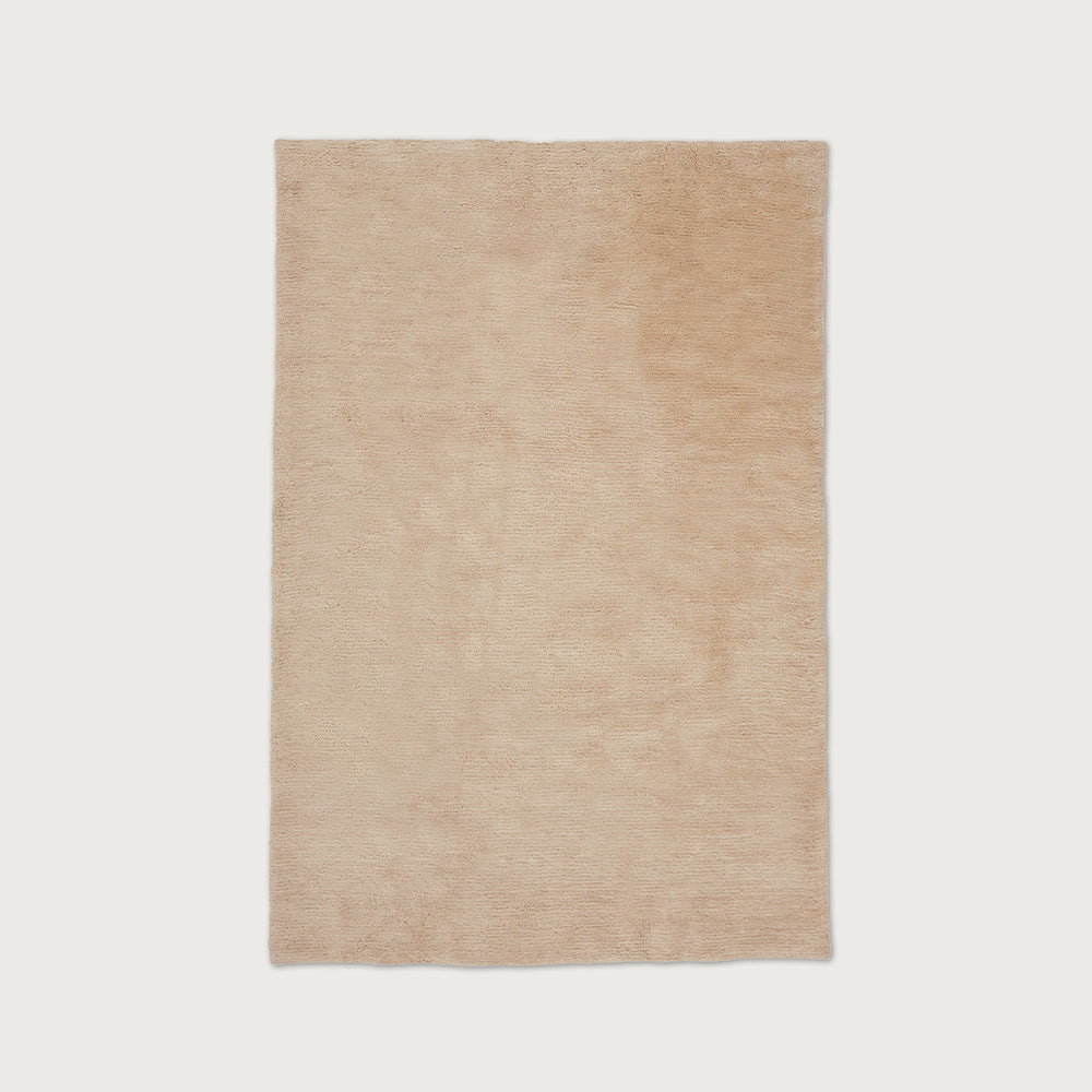 Waikato Soft Cream Washable Wool Abrash Dyed Rug
