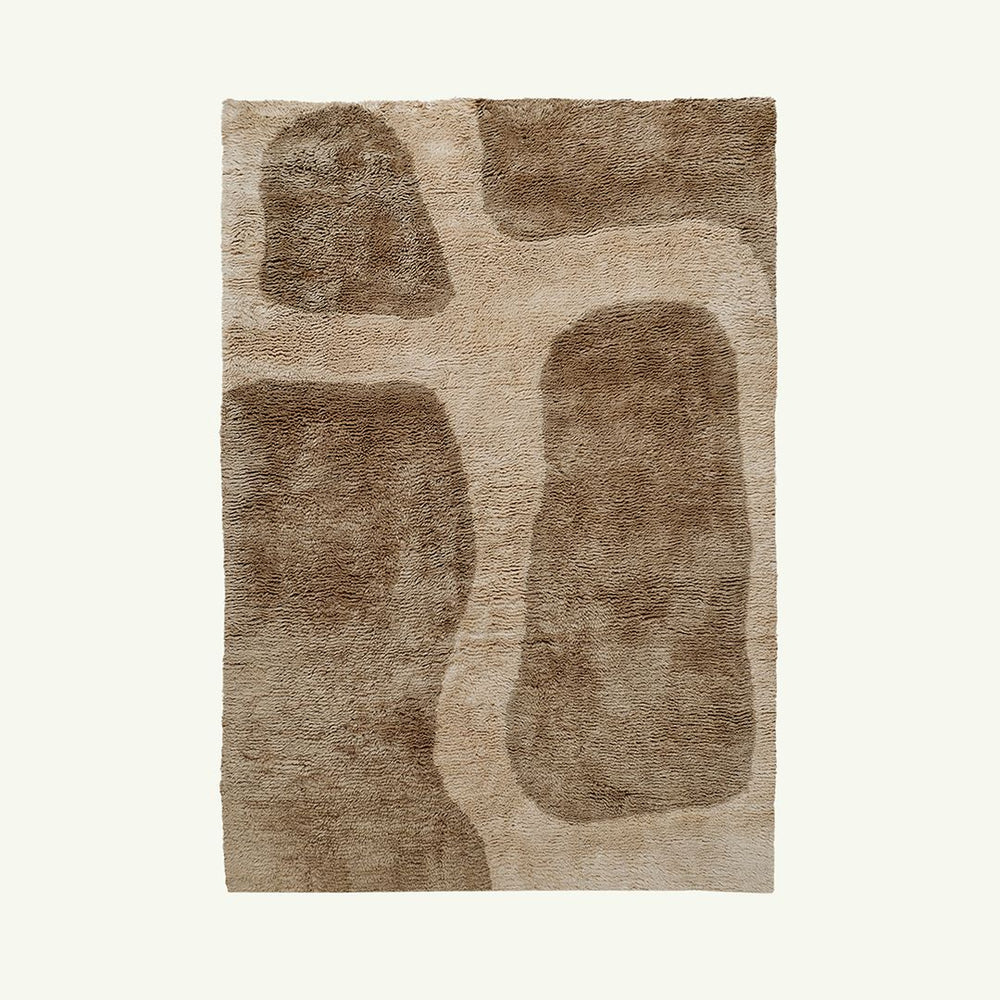 Awa Taupe New Zealand Washable Wool Rug