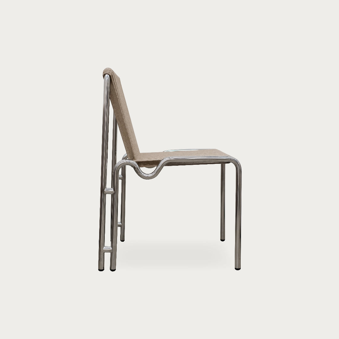 Caspian Outdoor Dining Chair | Chrome - image 4