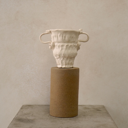 SOLD | Authete | Pinch Vase & Plinth 01
