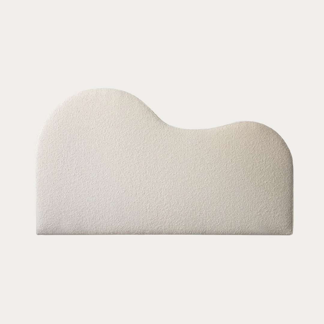 Bed Head Super King | Curved Boucle Ivory - image 1