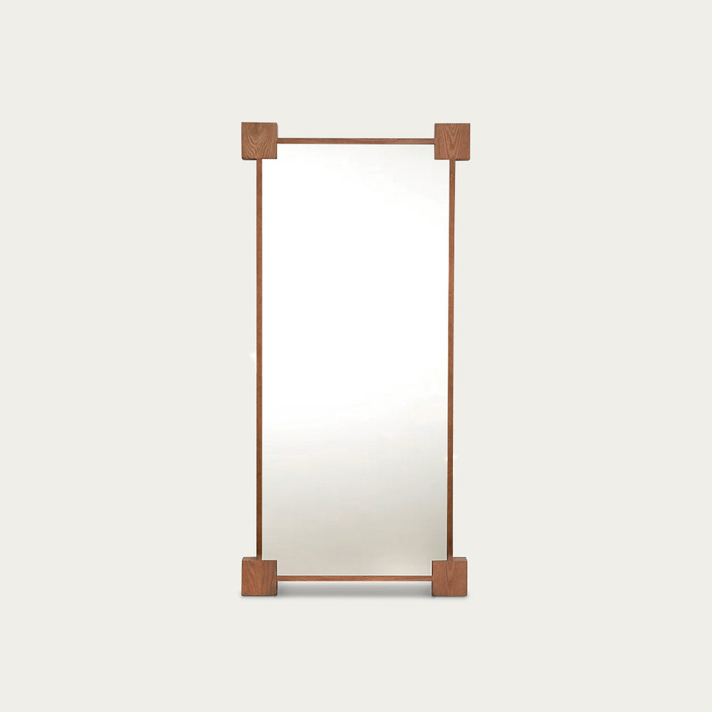 Artistic Modern Wood Floor Mirror |  August Floor Mirror | McMullin