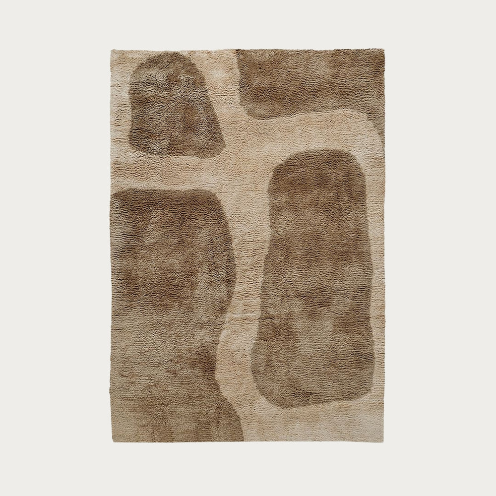 Awa Taupe New Zealand Washable Wool Rug