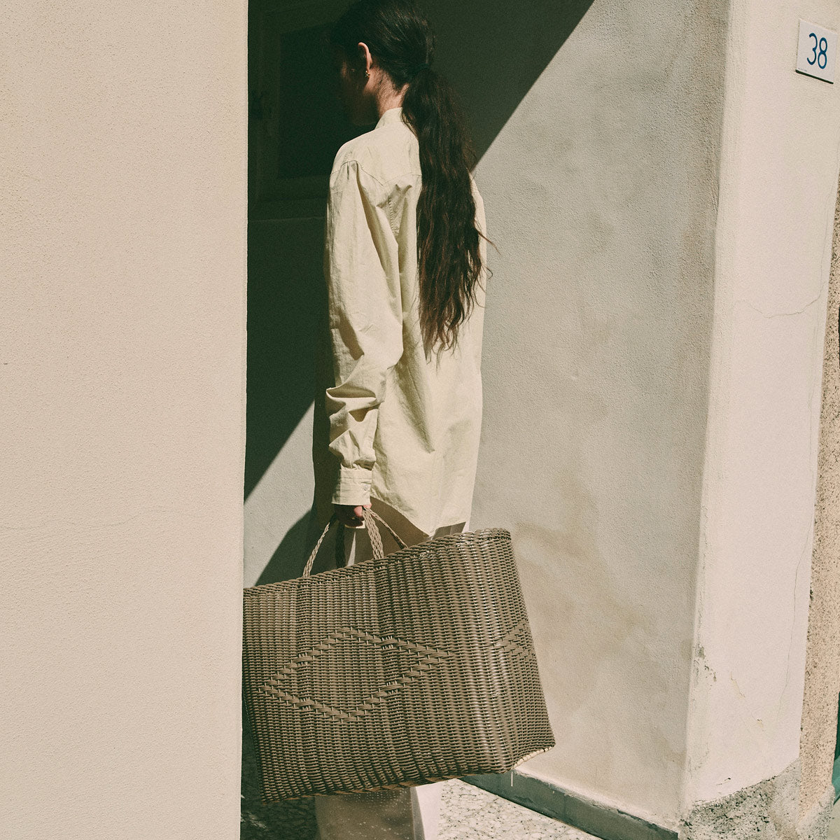 Palorosa Basket Bag | Extra Large Sand - image 6