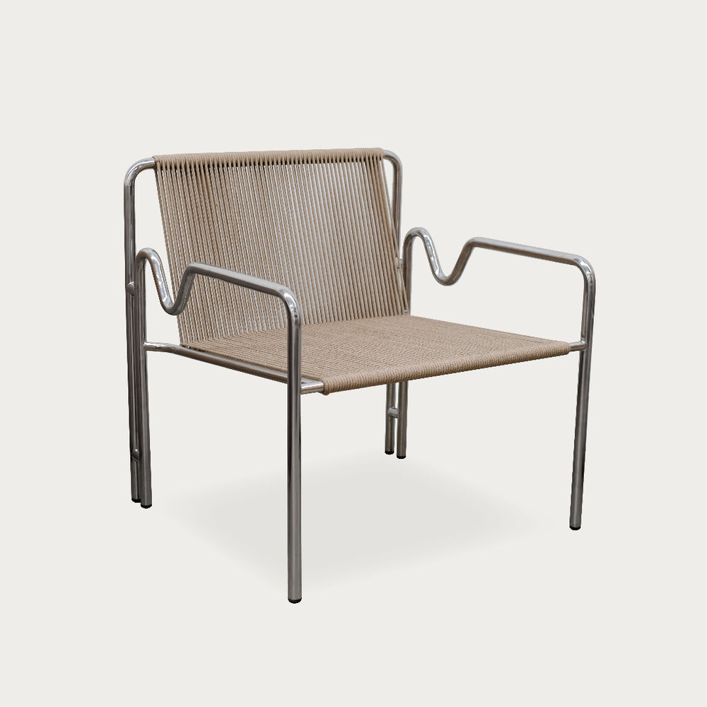 Caspian Outdoor Armchair | Chrome