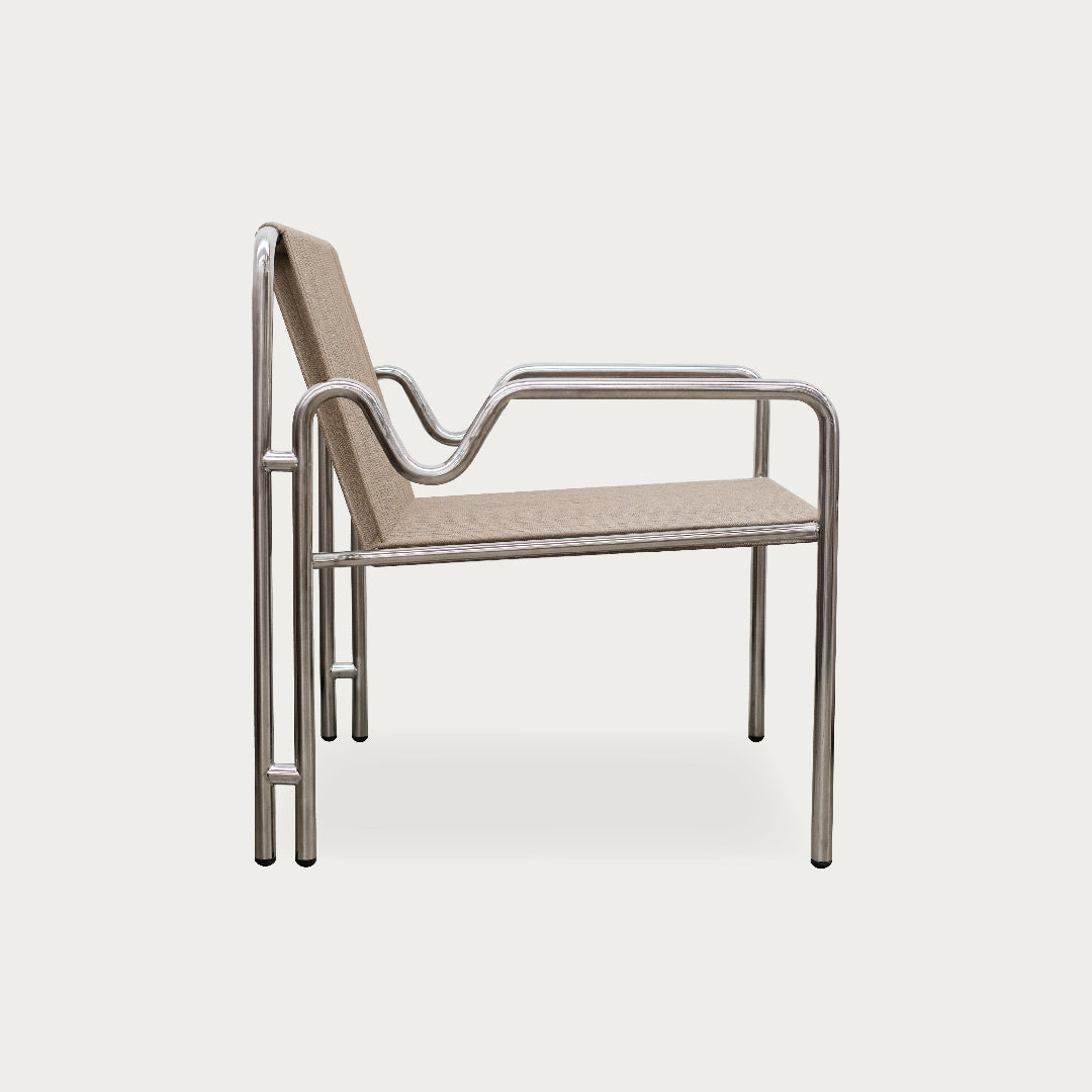 Caspian Outdoor Armchair | Chrome - image 3