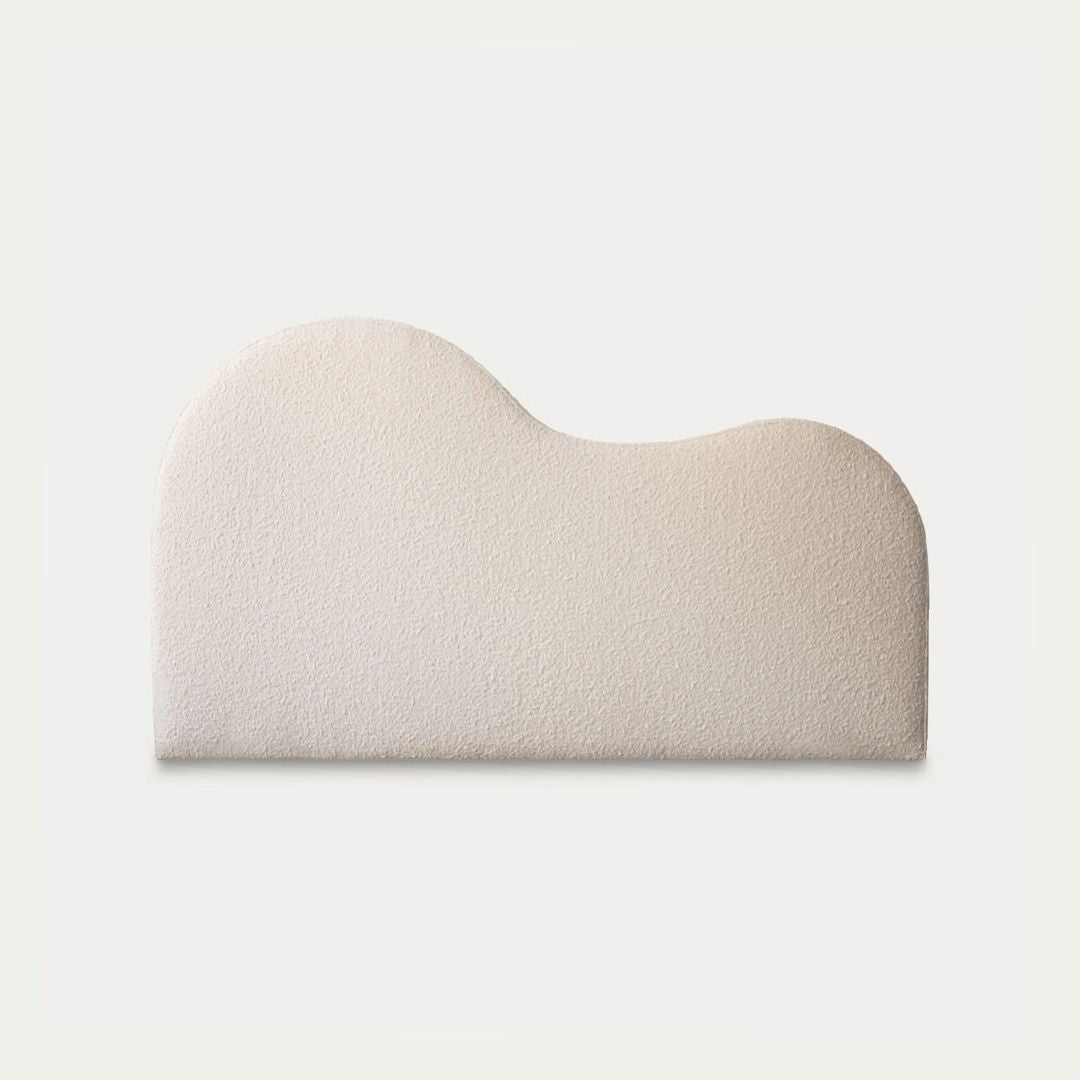 Storeroom Bed Head Queen | Curved | Boucle Ivory - image 1