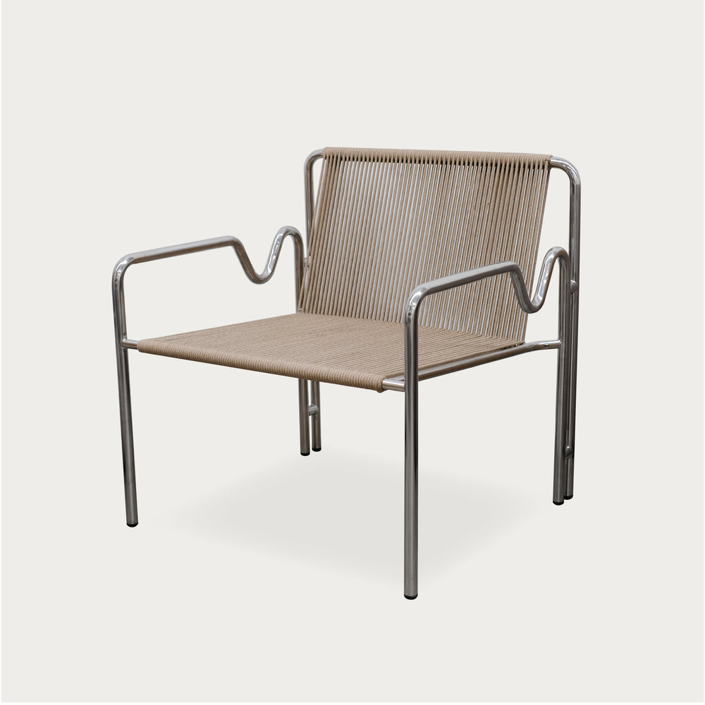 Caspian Outdoor Armchair | Chrome