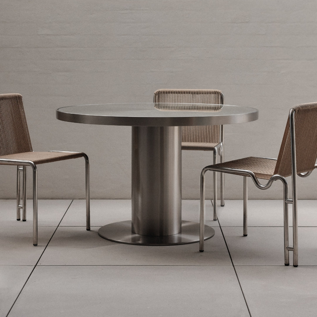 Caspian Outdoor Dining Chair | Chrome - image 2