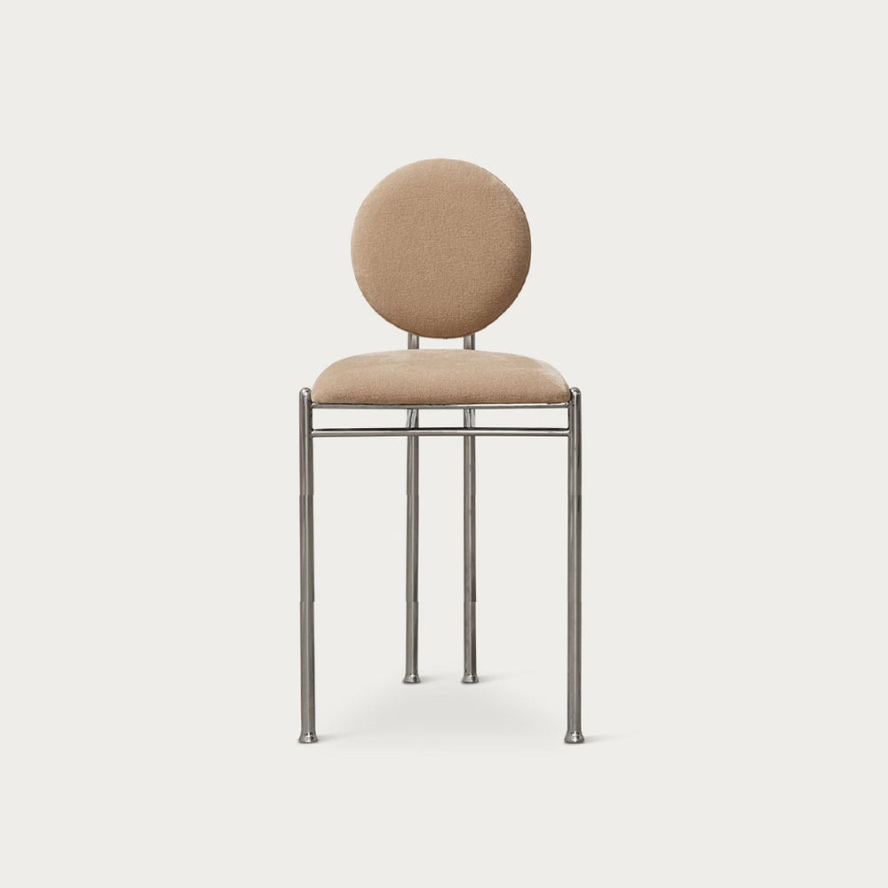 Henrietta Bar Stool Chair | Ecru