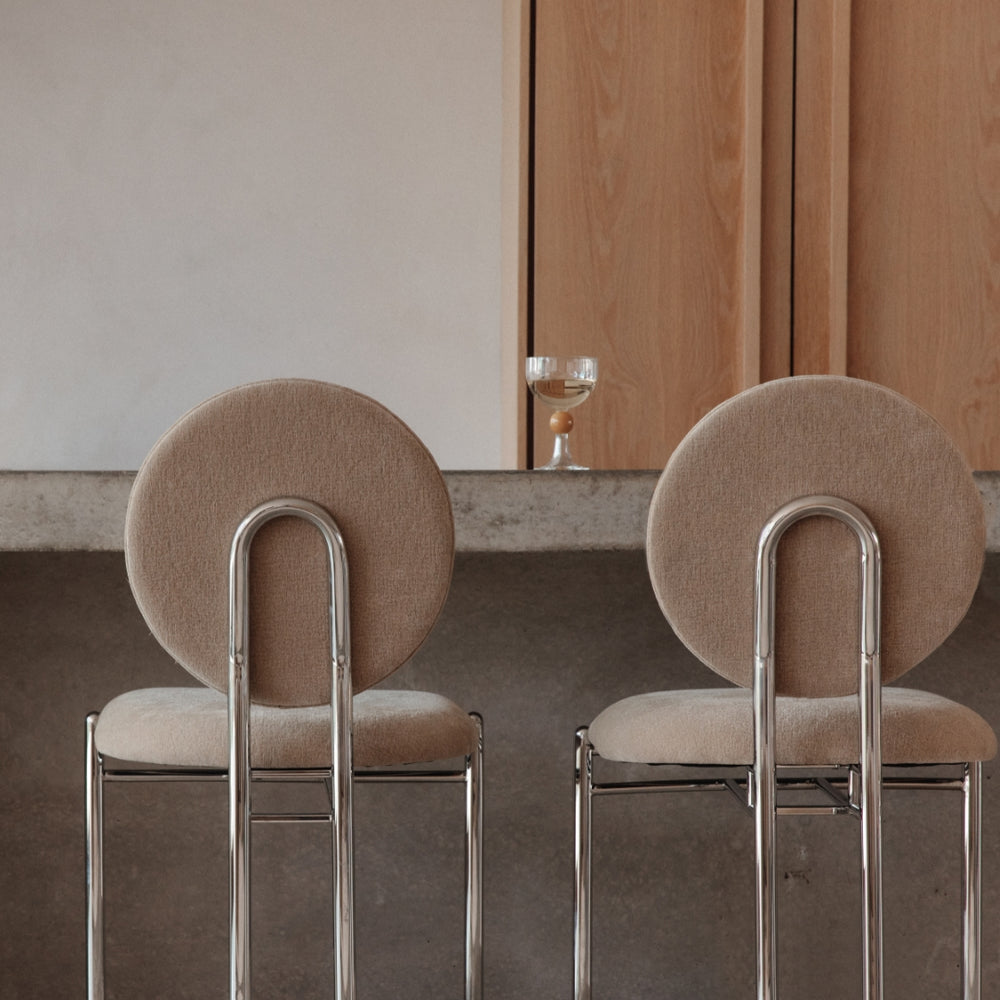 Henrietta Bar Stool Chair | Ecru