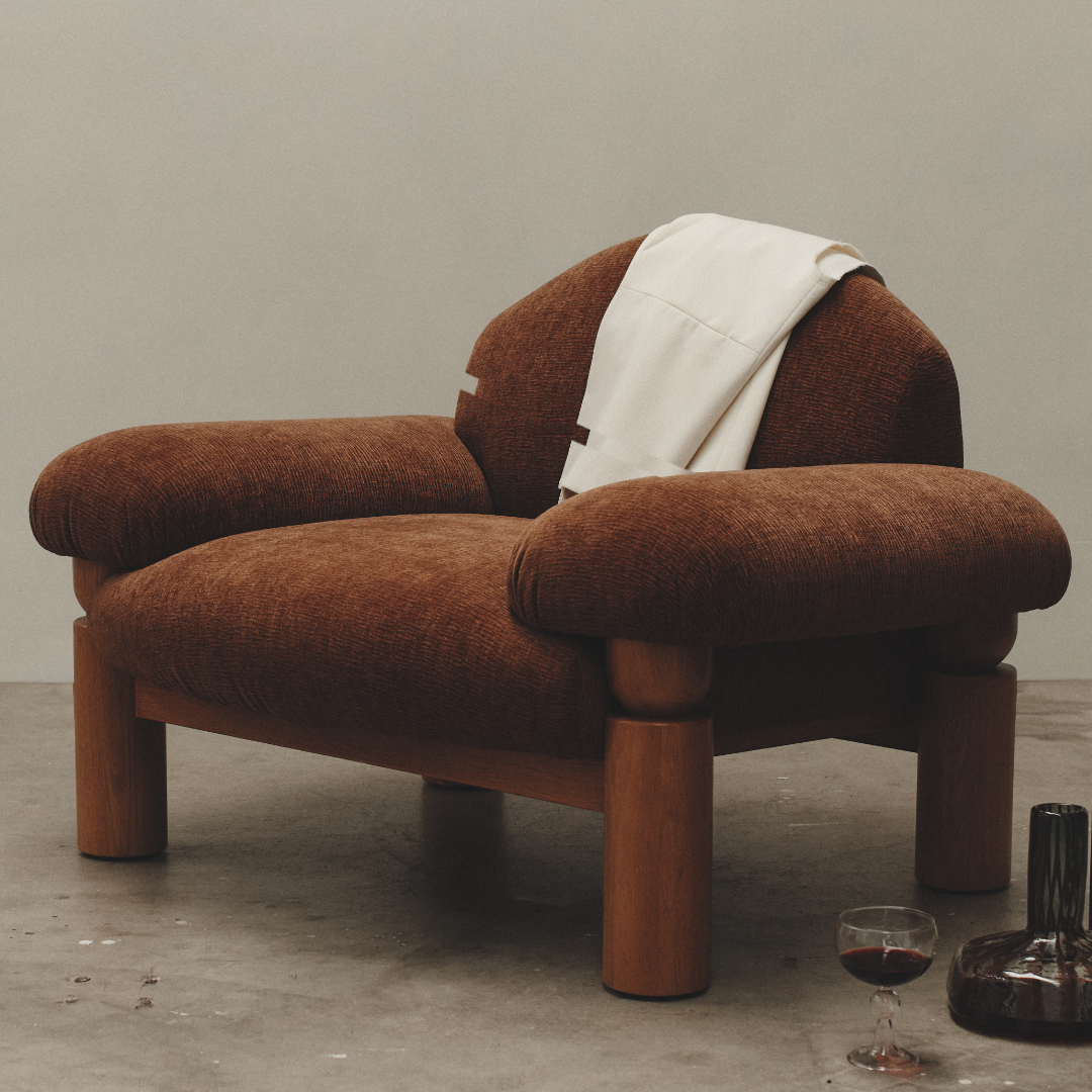 Hugo Armchair | Bark - image 2