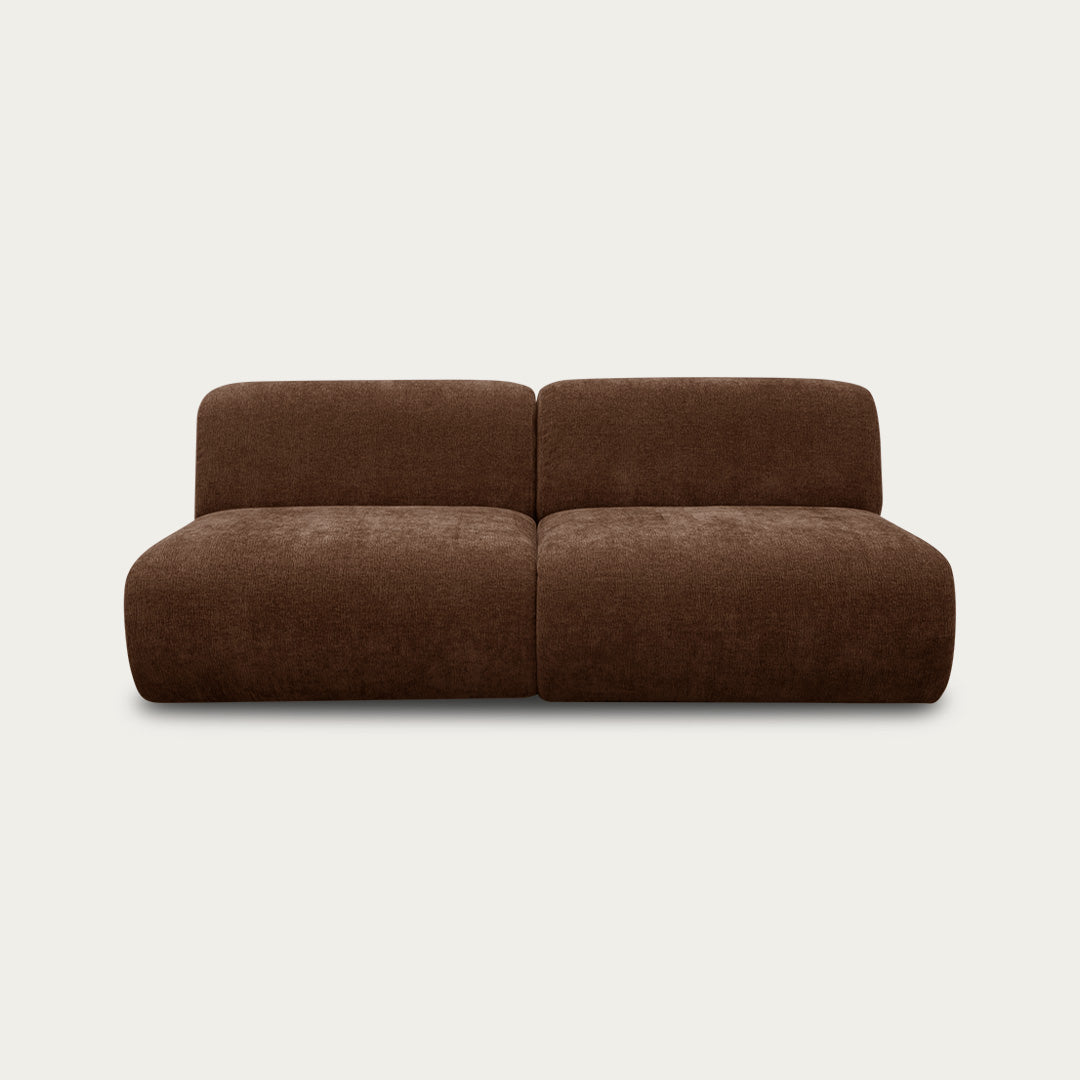 Iggy Modular Sofa | 2 Piece Armless | Bark - image 1