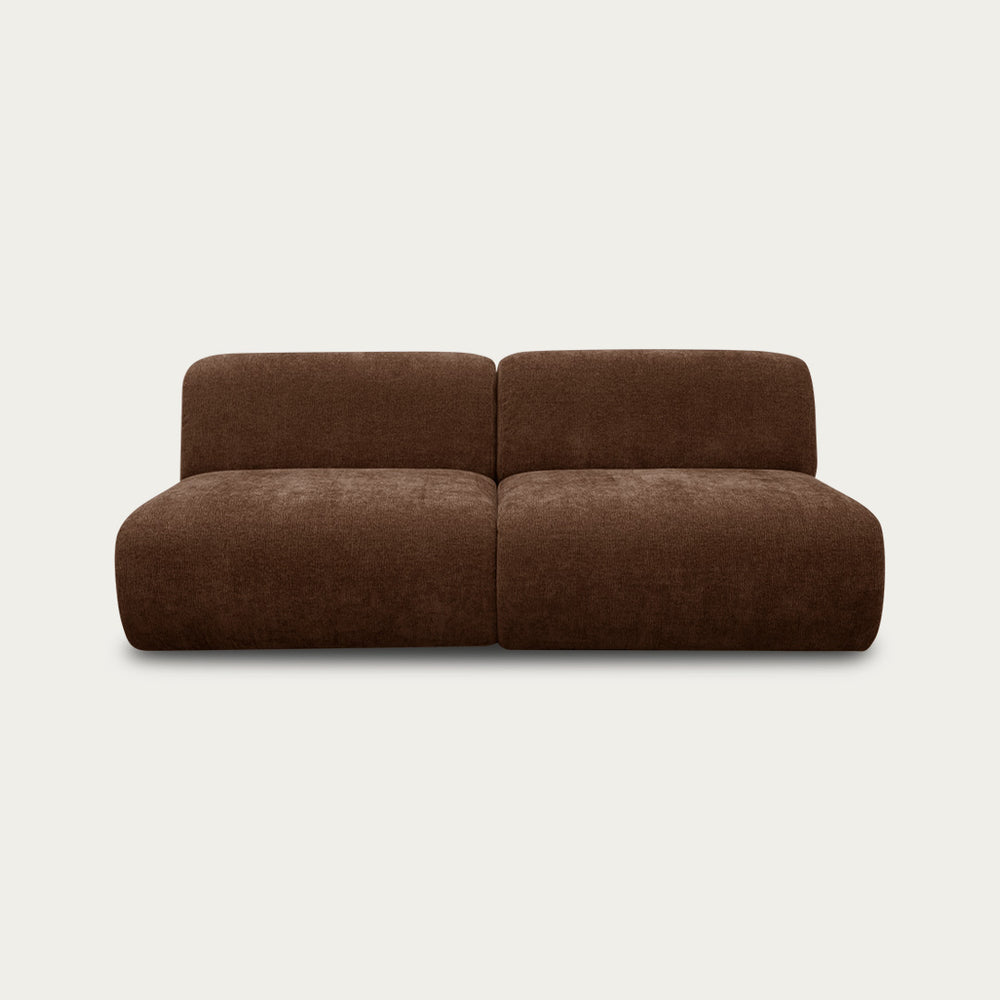 Iggy Modular Sofa | 2 Piece Armless | Bark