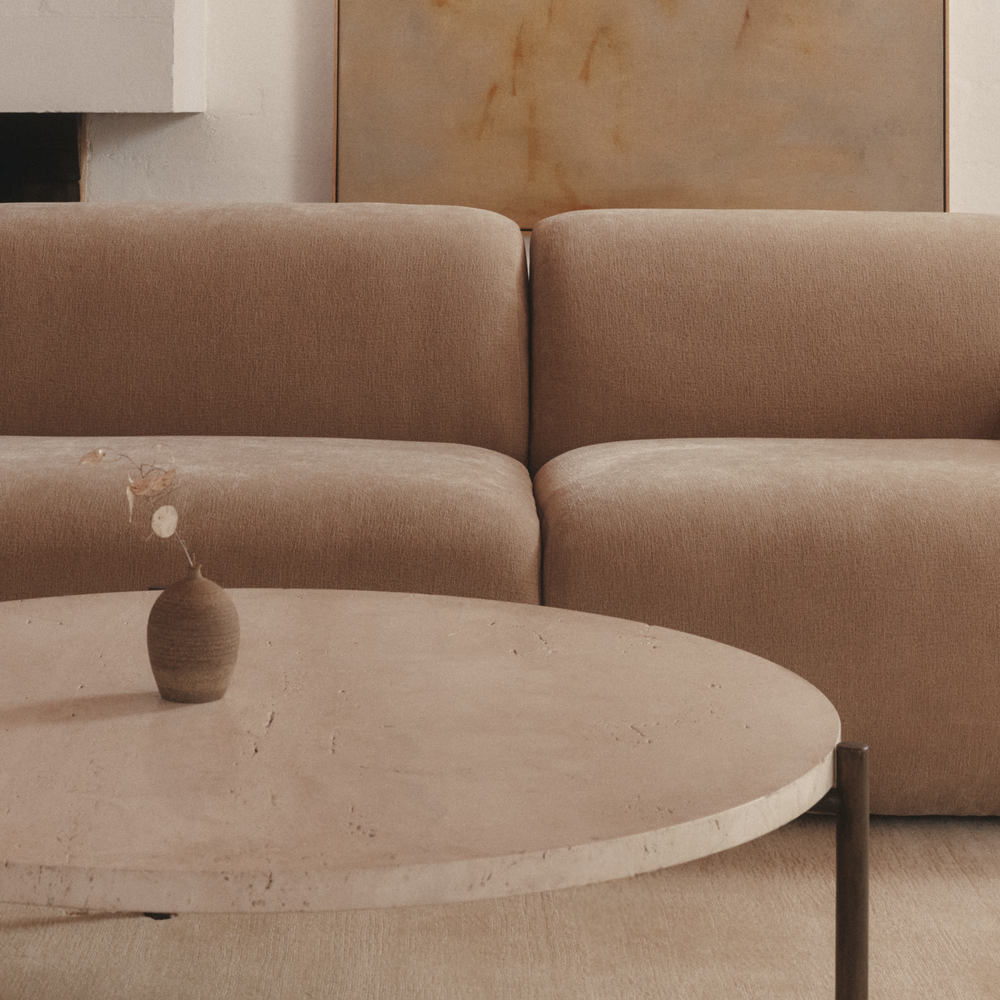 Iggy Modular Sofa | 2 Piece Armless | Ecru