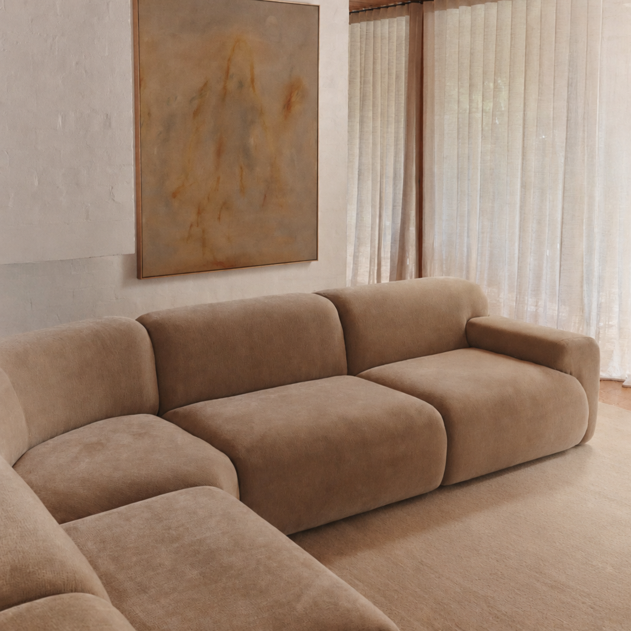 Iggy Modular Sofa | 4 Piece | Ecru - image 2