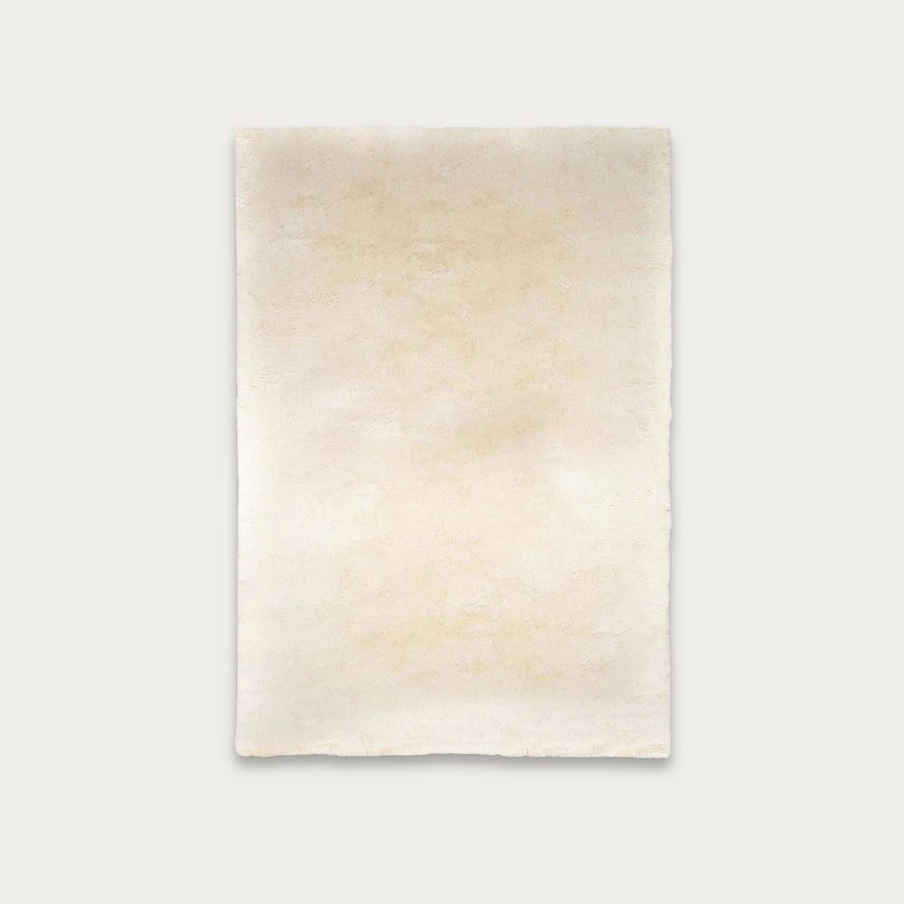 Mackenzie Cream Washable Wool Sheepskin Area Rug