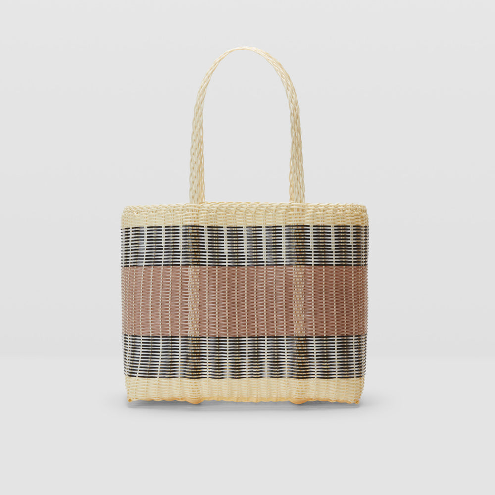 Palorosa Mercado Basket Bag | Medium Vanilla + Powder