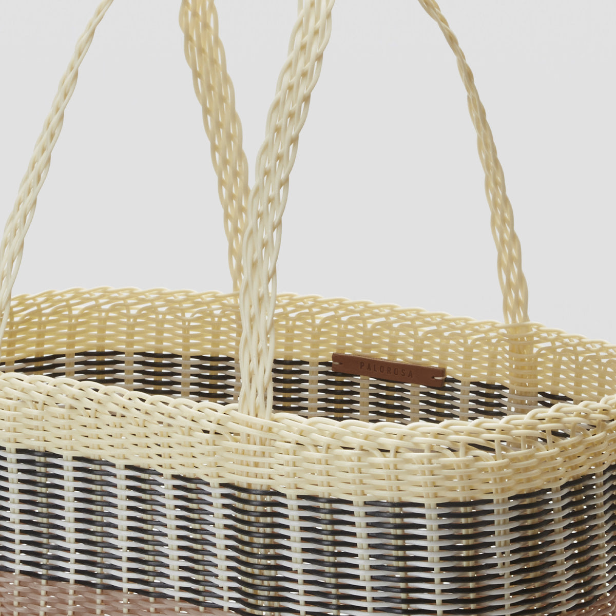 Palorosa Mercado Basket Bag | Medium Vanilla + Powder - image 4