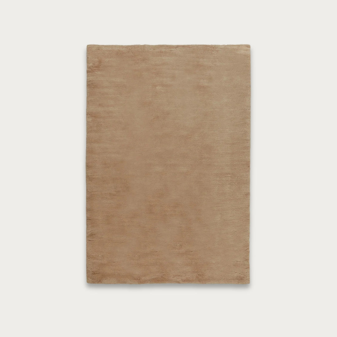 Nelson Caramel Washable Wool Fine Cut Pile Rug - image 1