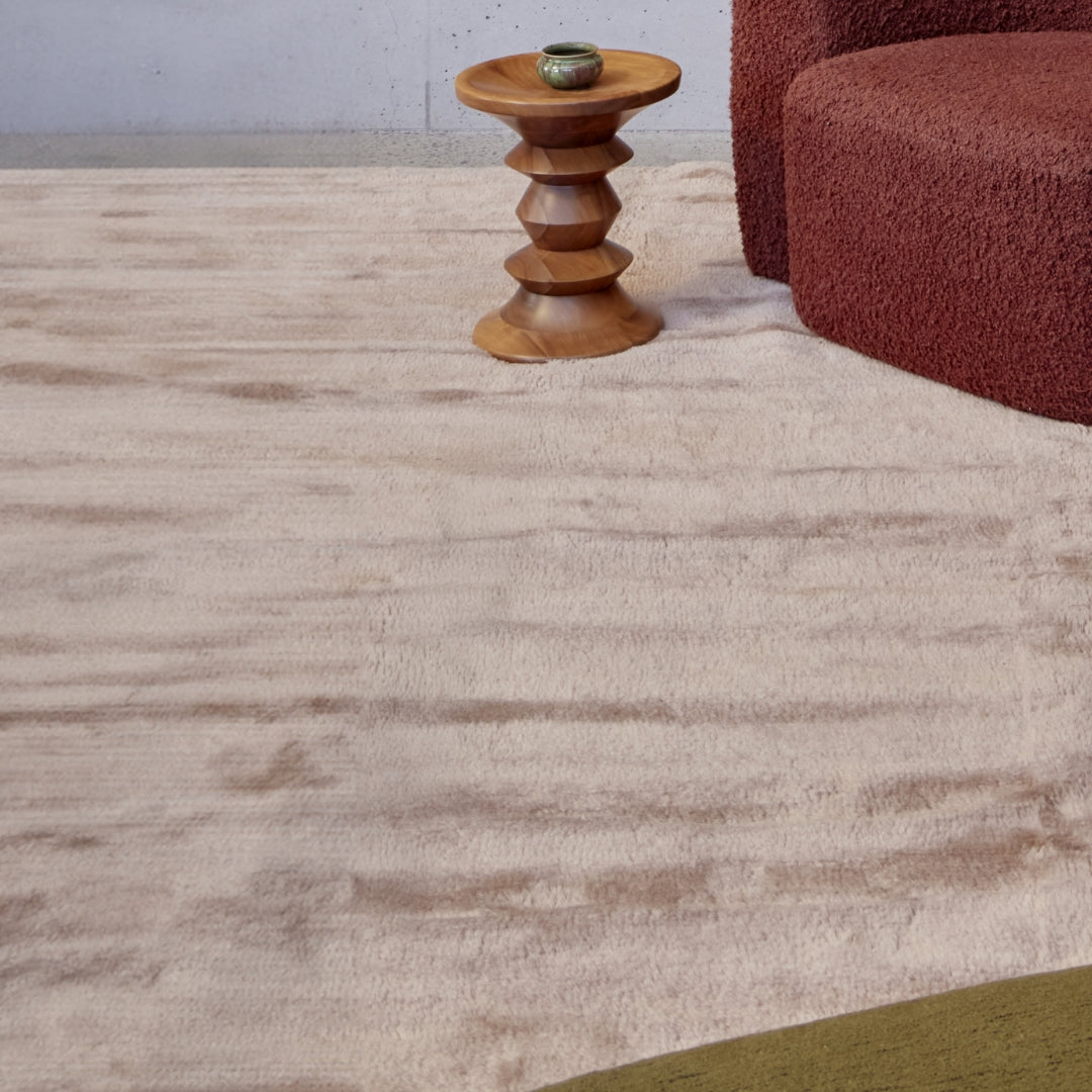 Nelson Caramel Washable Wool Fine Cut Pile Rug - image 3