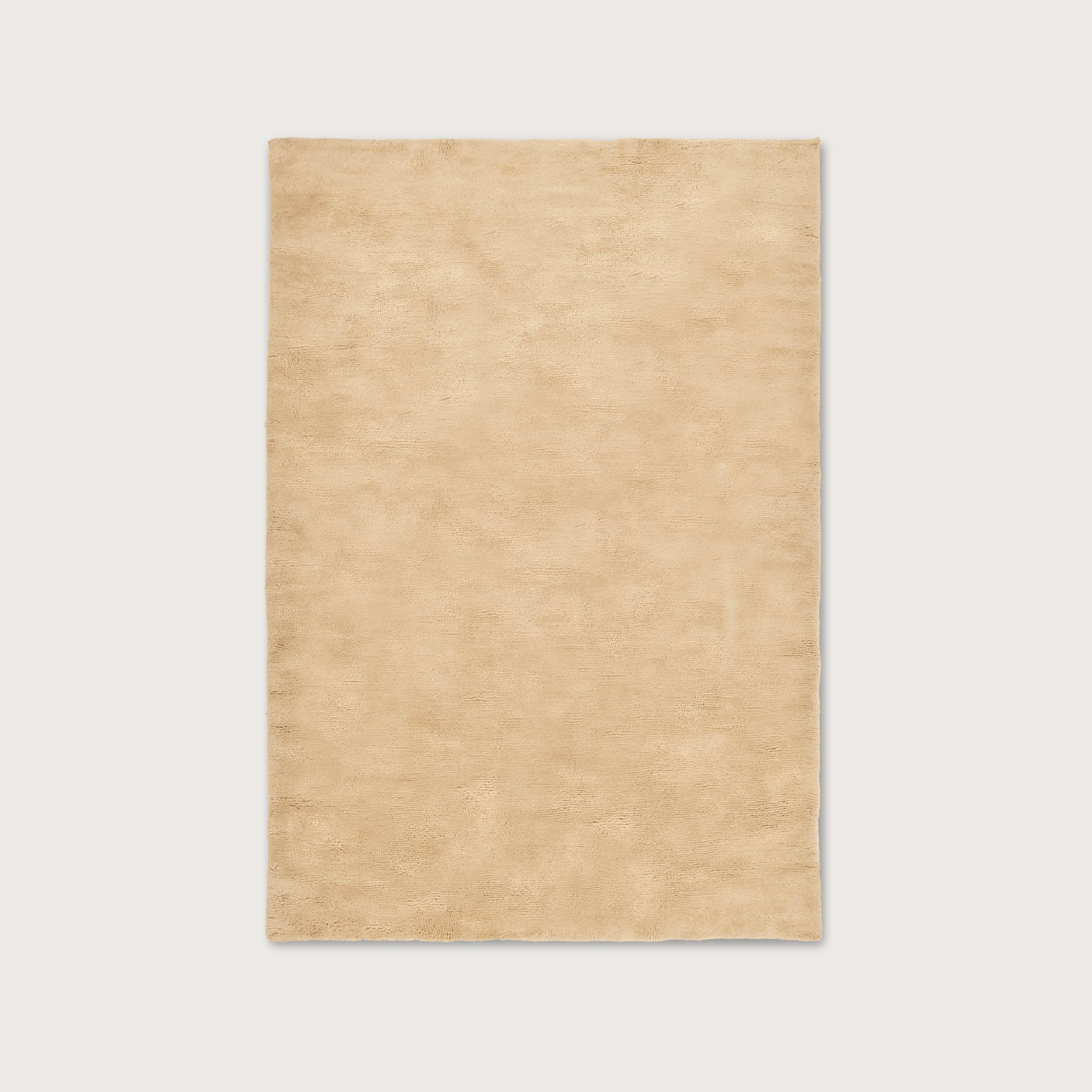 Nelson Cream Washable Wool Fine Cut Pile Rug - image 1