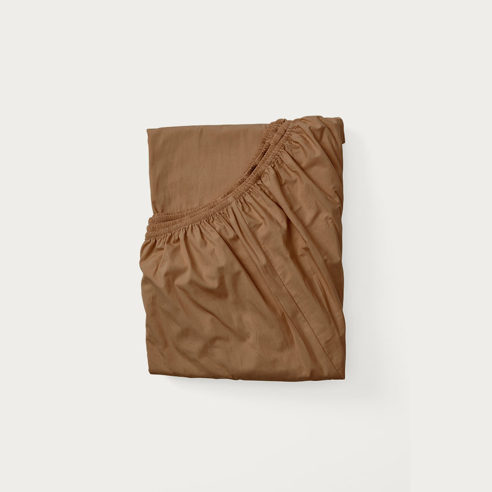 Queen Fitted Sheet in Carob