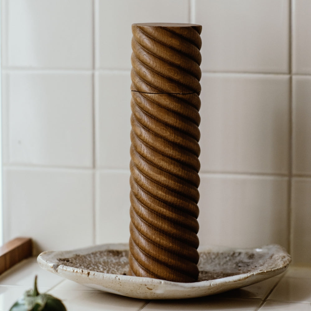 Torsade Pepper Mill in Oak