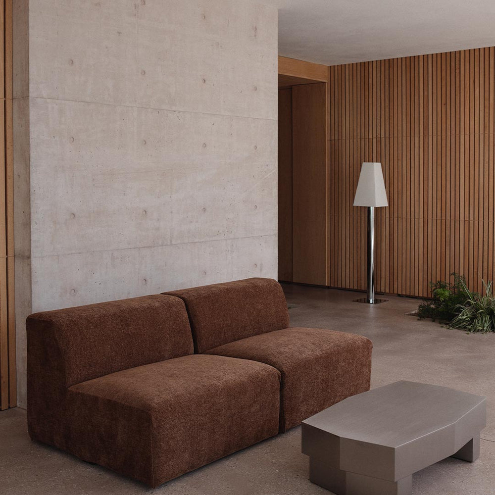 Uma Modular Sofa | 2 Piece Armless | Soft Weave Bark