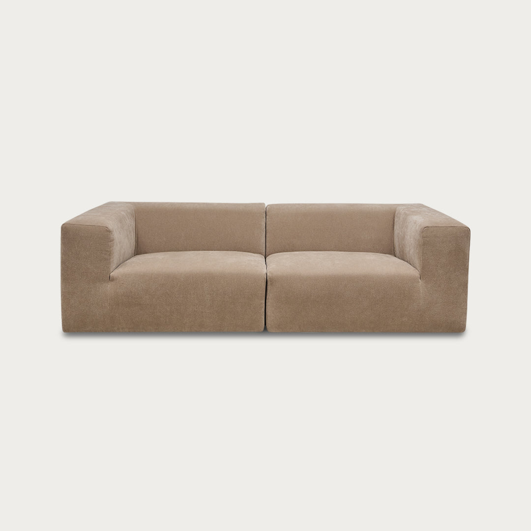 Uma Modular Sofa | 2 Piece | Velvet Ecru - image 1