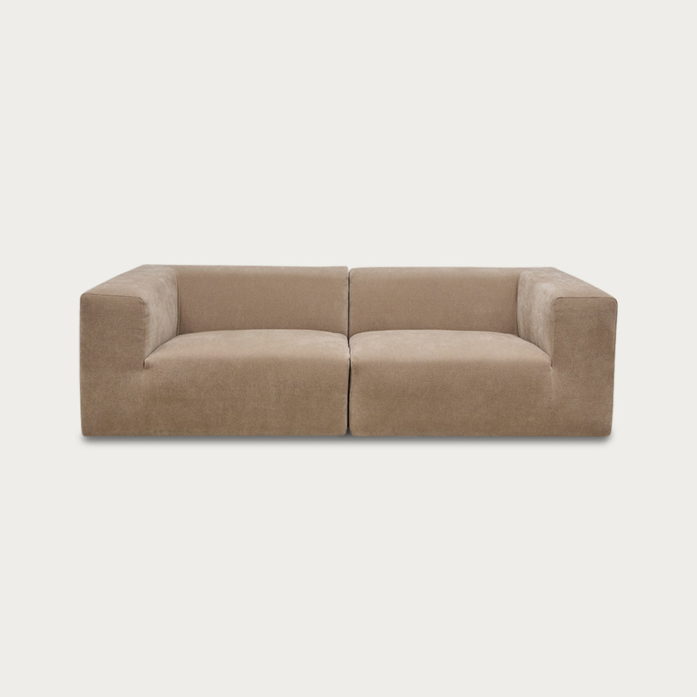 Uma Modular Sofa | 2 Piece | Velvet Ecru