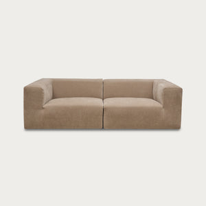 Uma Modular Sofa | 2 Piece | Velvet Ecru