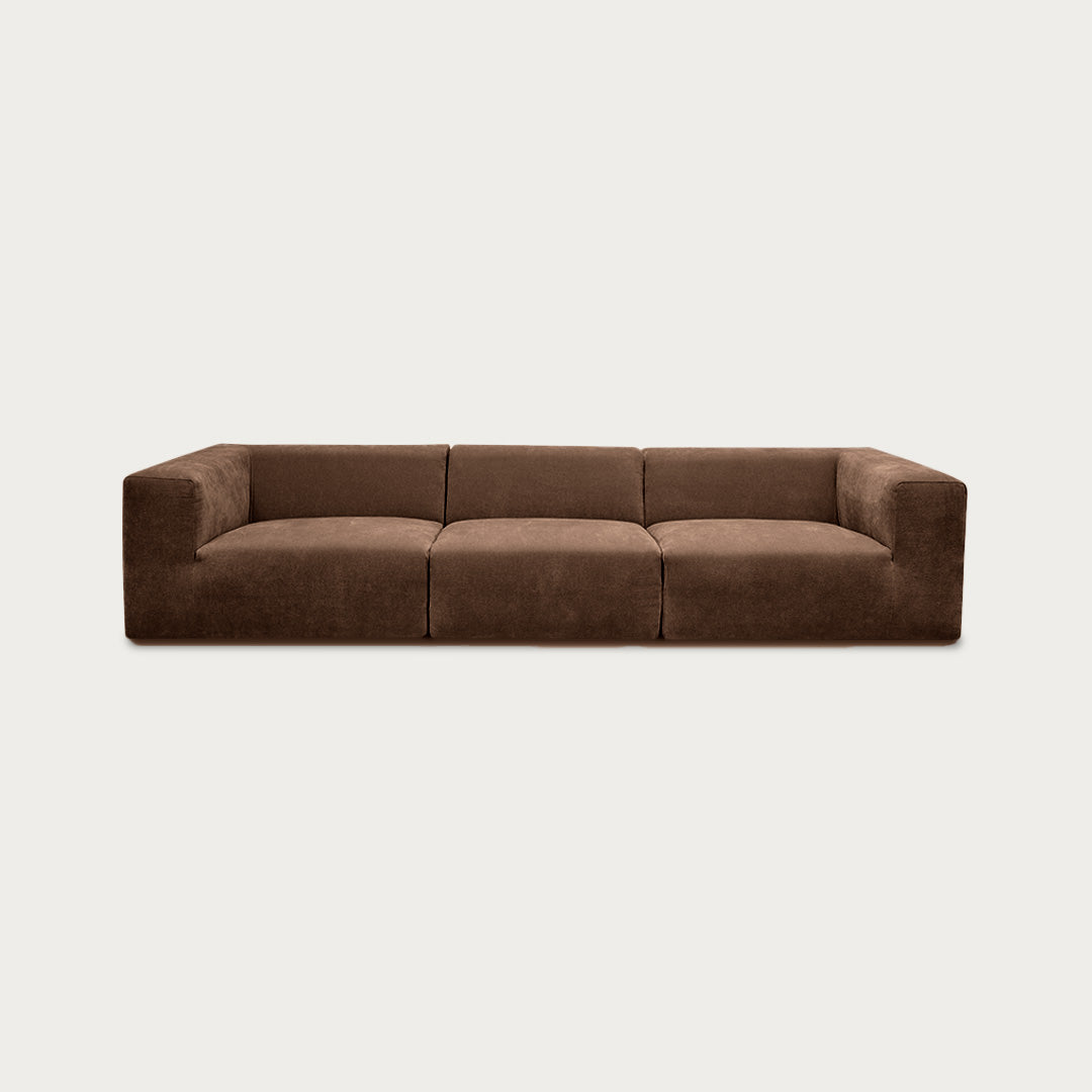 Uma Modular Sofa | 3 Piece | Soft Weave Bark - image 1
