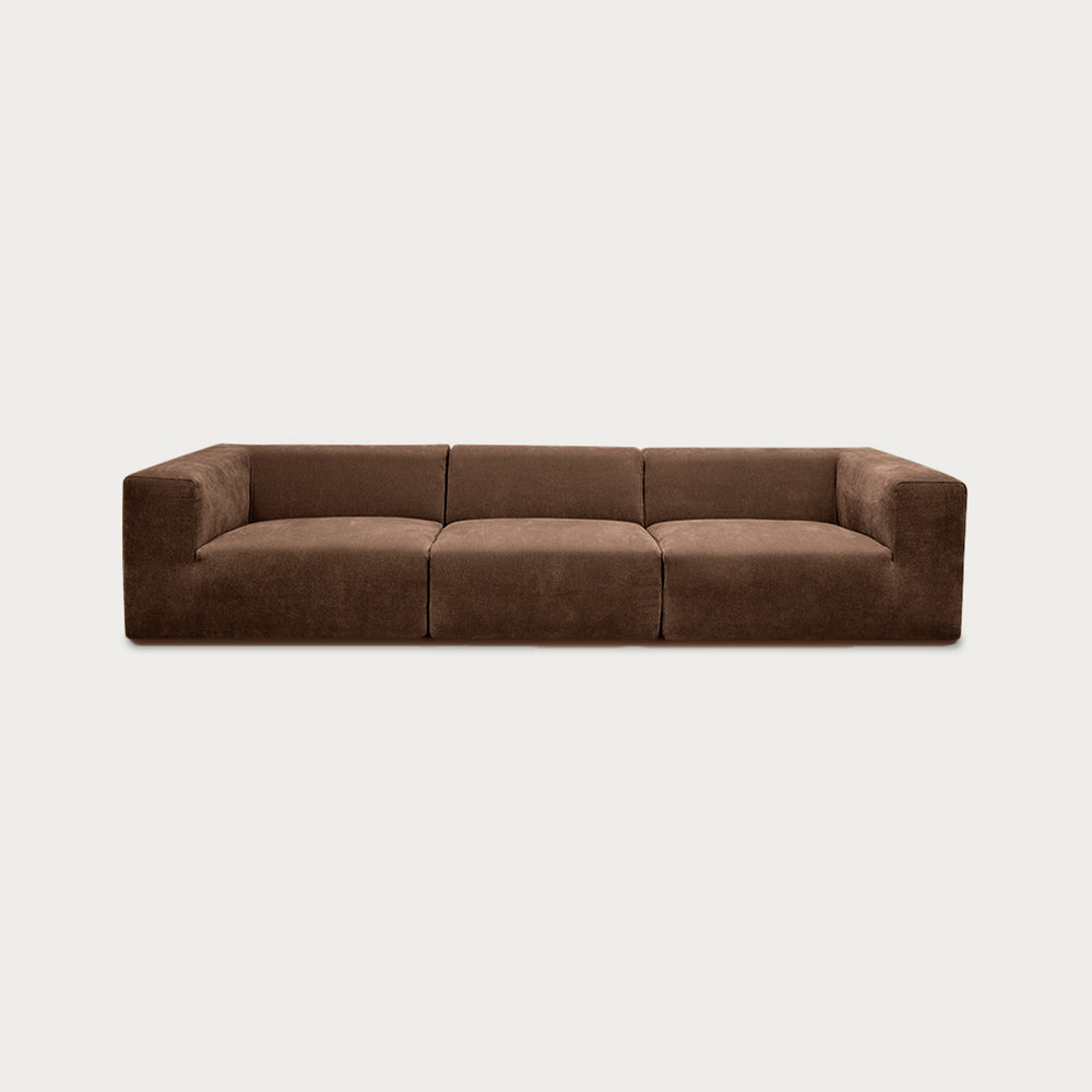 Uma Modular Sofa | 3 Piece | Soft Weave Bark