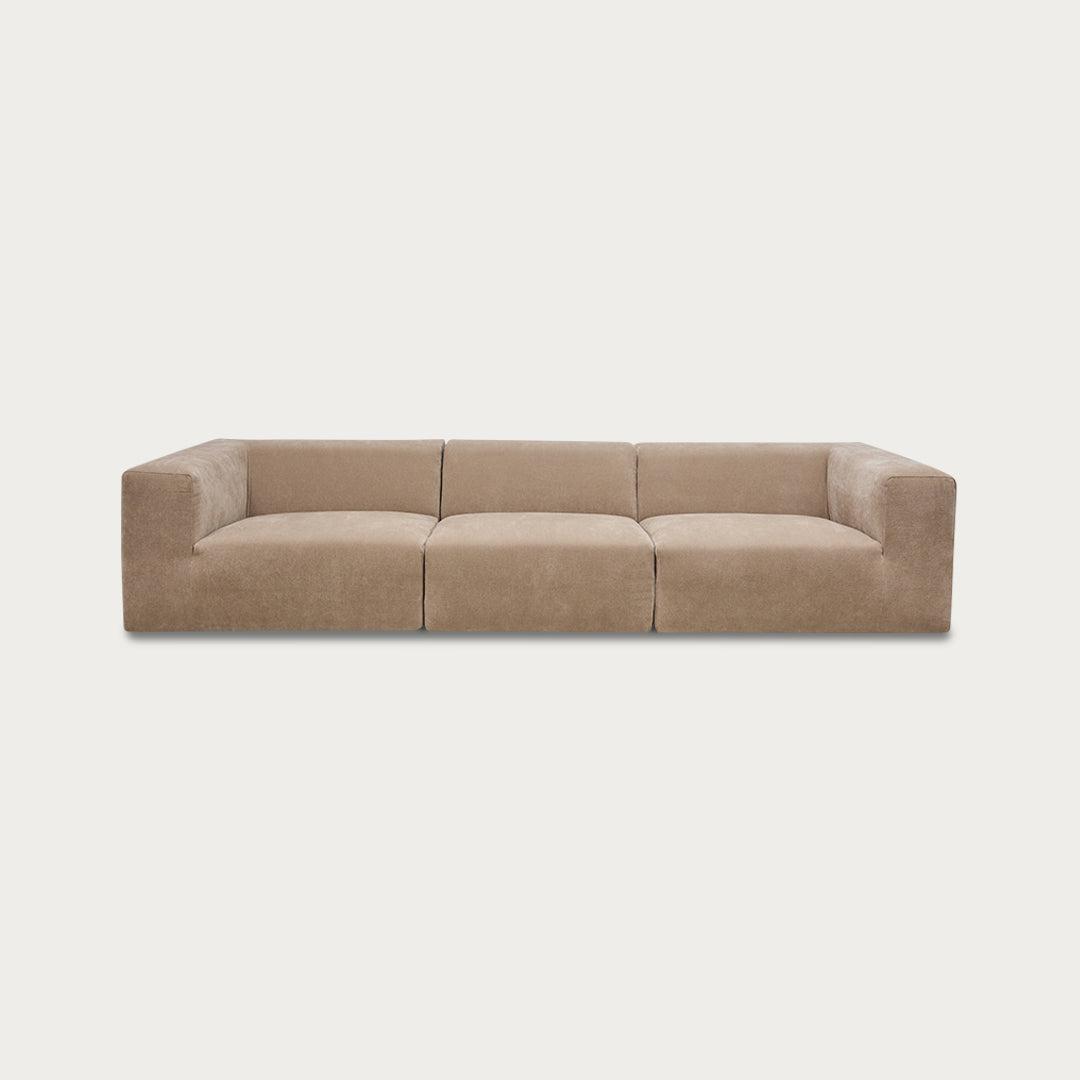 Uma Modular Sofa | 3 Piece | Velvet Ecru - image 1