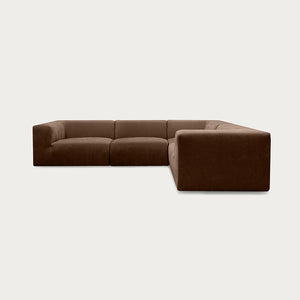 Uma Modular Sofa | 4 Piece | Soft Weave Bark