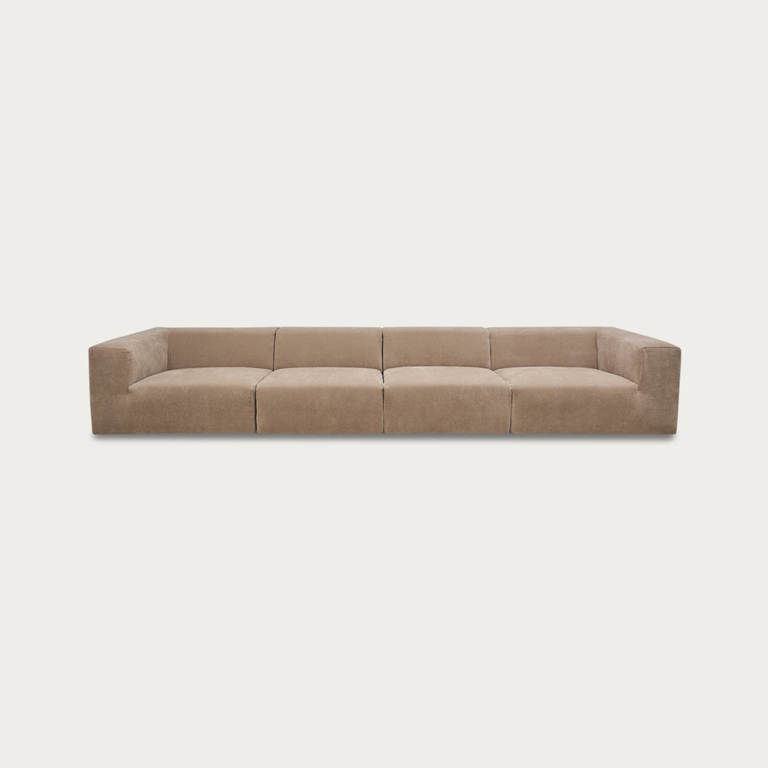 Uma Modular Sofa | 4 Piece | Velvet Ecru - image 2