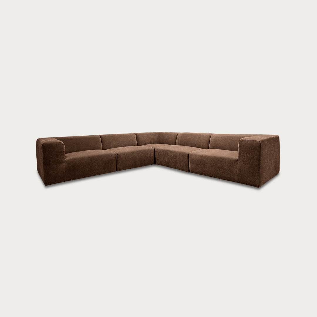Uma Modular Sofa | 5 Piece | Soft Weave Bark - image 3