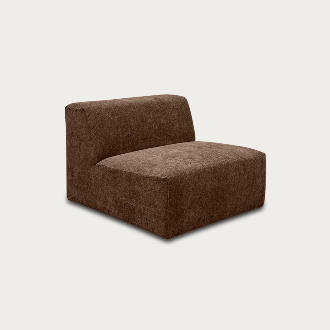 Uma Modular One-Seater | Armless | Soft Weave Bark - image 2