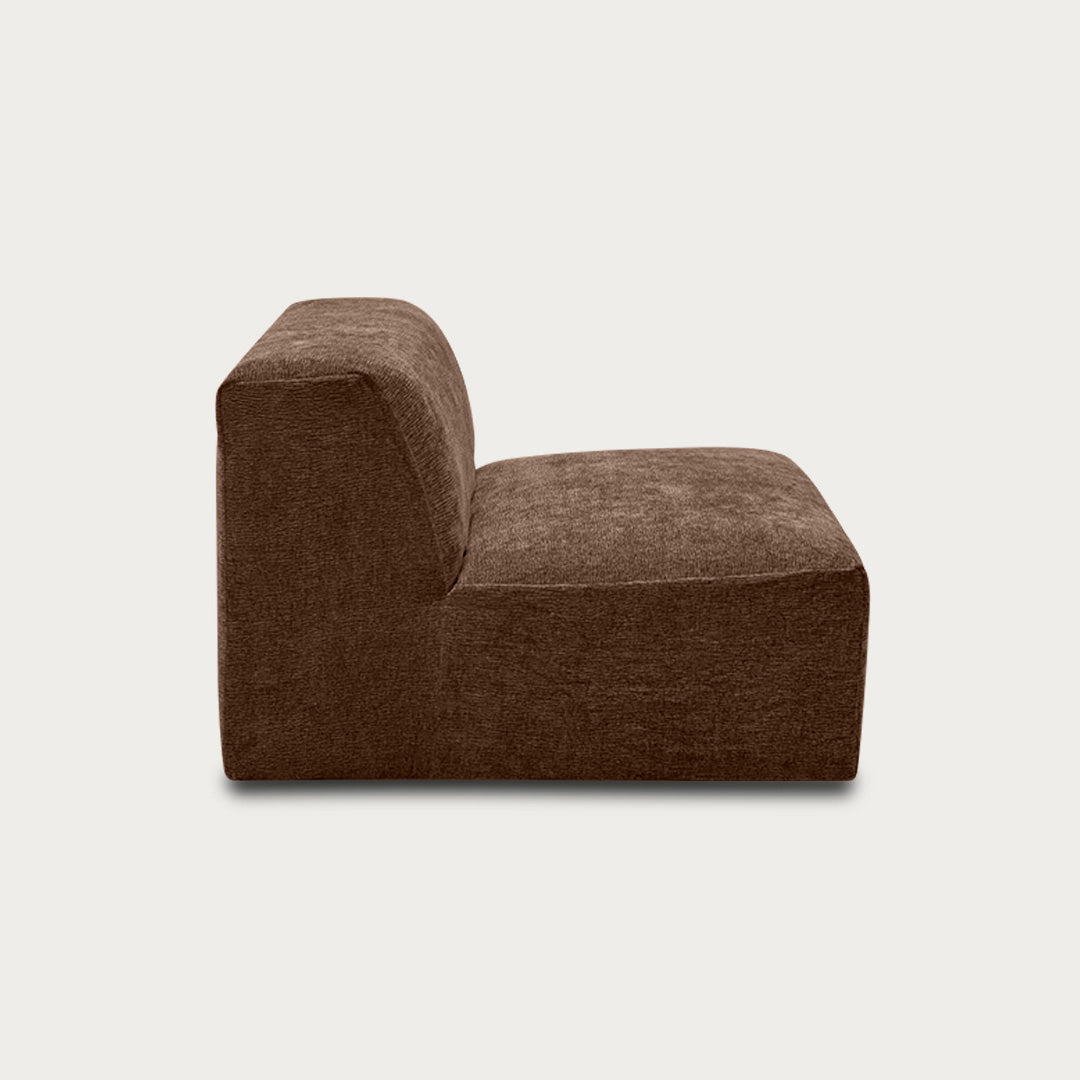 Uma Modular One-Seater | Armless | Soft Weave Bark - image 3