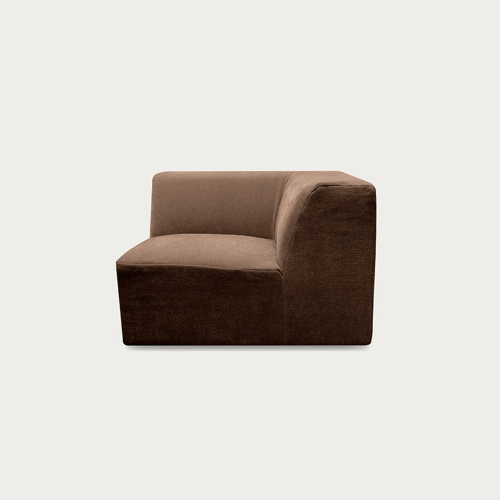 Uma Modular Sofa | Corner | Soft Weave Bark