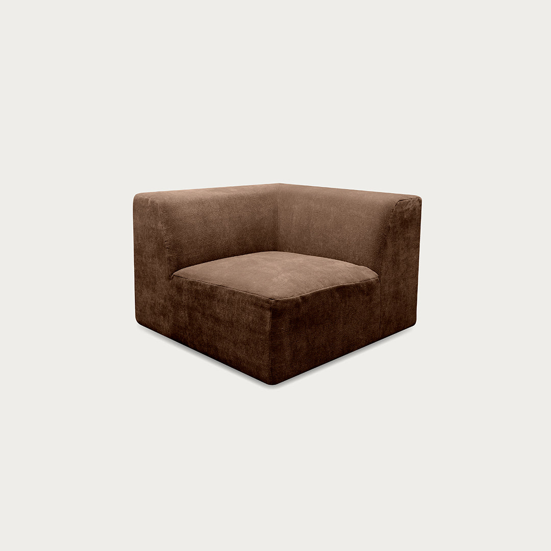 Uma Modular Sofa | Corner | Soft Weave Bark - image 1