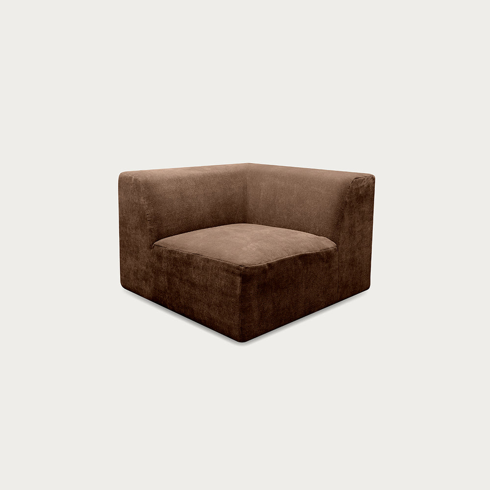 Uma Modular Sofa | Corner | Soft Weave Bark