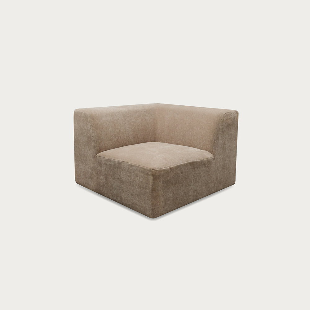 Uma Modular Sofa | Corner | Velvet Ecru