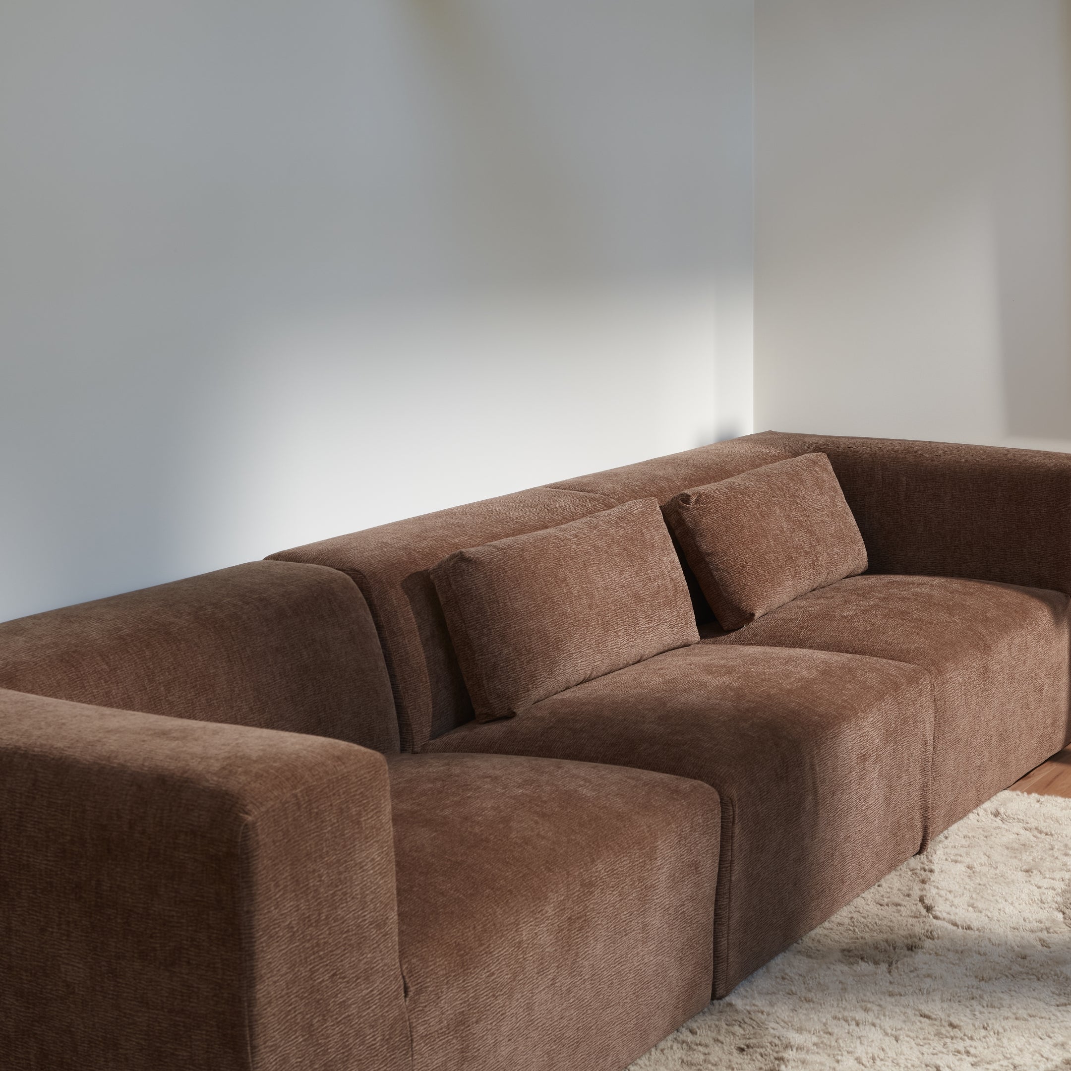 Uma Modular Sofa | 4 Piece | Soft Weave Bark - image 3