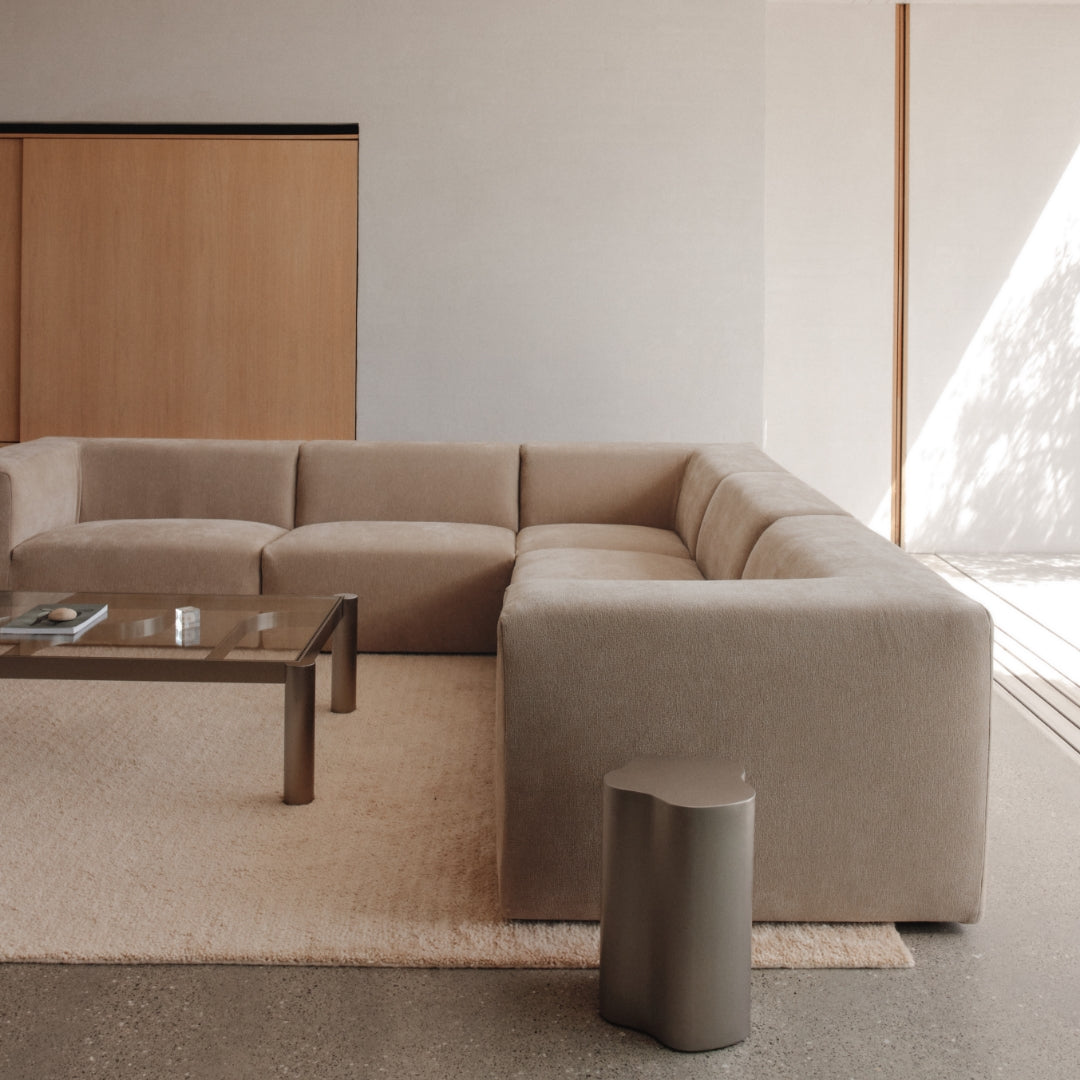 Uma Modular Sofa | 3 Piece Armless | Velvet Ecru - image 5