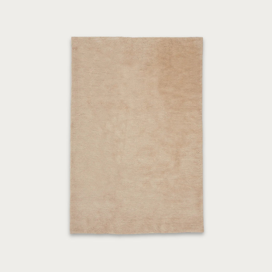 Waikato Soft Cream Washable Wool Abrash Dyed Rug - image 1