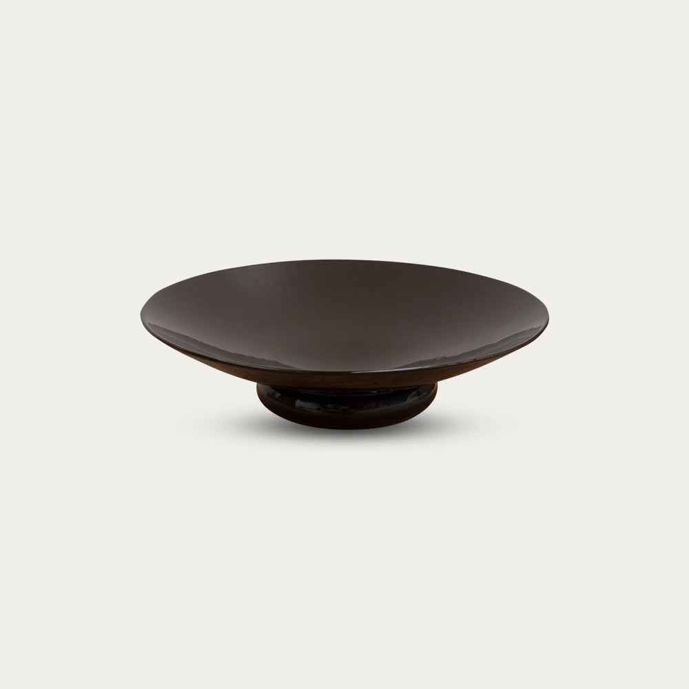 chocolate brown serving dish
